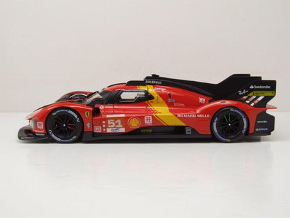 Bburago Ferrari 499P Hypercar #51 Winner 24 Hours of Le Mans 2023 1:18 Modell - Artexio