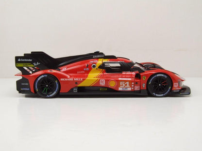 Bburago Ferrari 499P Hypercar #51 Winner 24 Hours of Le Mans 2023 1:18 Modell - Artexio