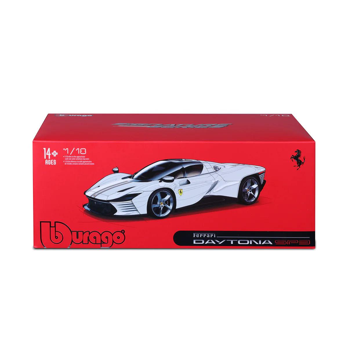 Bburago Ferrari Daytona SP3 2022 - White 1:18 Modell - Artexio