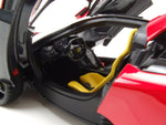 Bburago Ferrari F80 2024 Rosso Corsa Black Rims 1:18 Modell