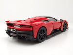 Bburago Ferrari F80 2024 Rosso Corsa Black Rims 1:18 Modell