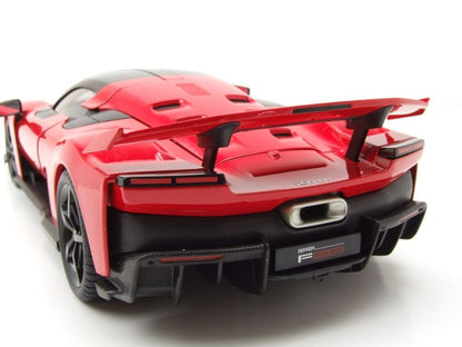 Bburago Ferrari F80 2024 Rosso Corsa Black Rims 1:18 Modell