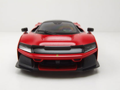 Bburago Ferrari F80 2024 Rosso Corsa Black Rims 1:18 Modell
