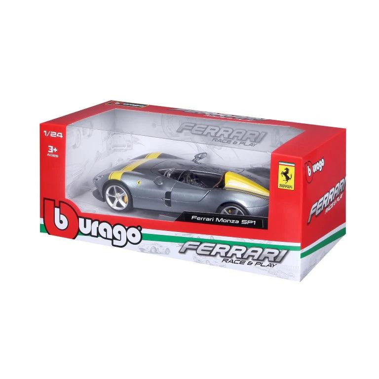 Bburago Ferrari Monza SP1 - Grey 1:24 Modell - Artexio