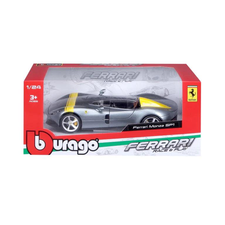 Bburago Ferrari Monza SP1 - Grey 1:24 Modell - Artexio