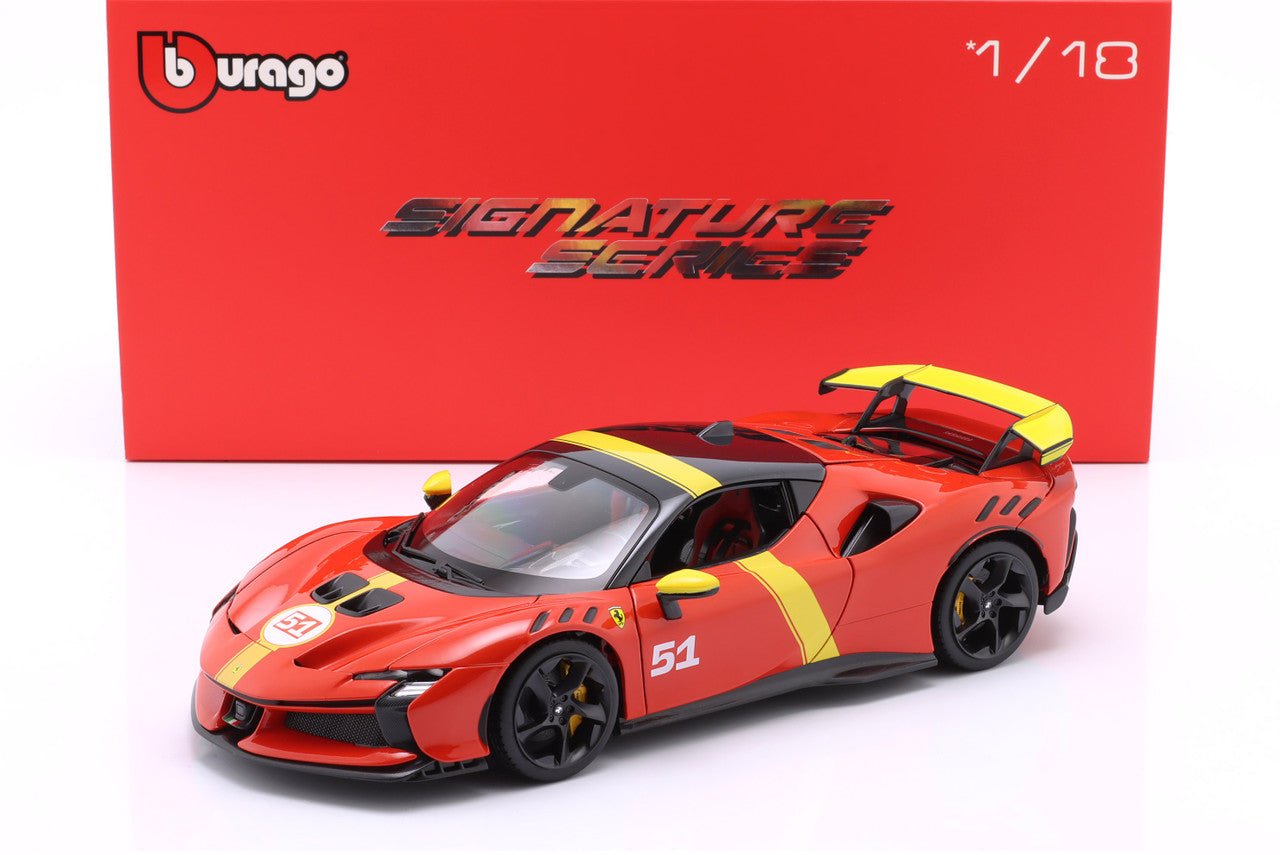 Bburago FERRARI SF90 XX 51 24h LE MANS WINNER LIVERY 1:18 Modell