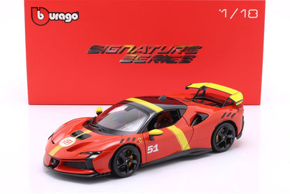Bburago FERRARI SF90 XX 51 24h LE MANS WINNER LIVERY 1:18 Modell