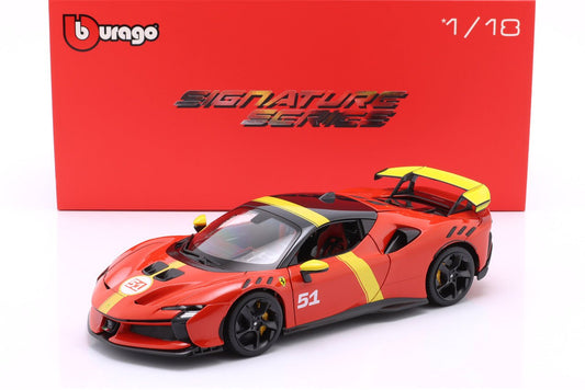 Bburago FERRARI SF90 XX 51 24h LE MANS WINNER LIVERY 1:18 Modell