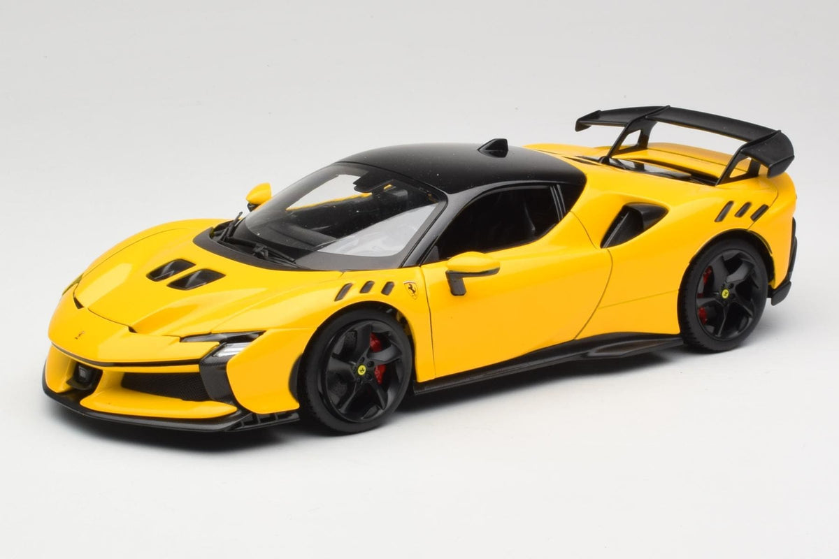 Bburago Ferrari SF90 XX Stradale 2024 Yellow 1:18 Model