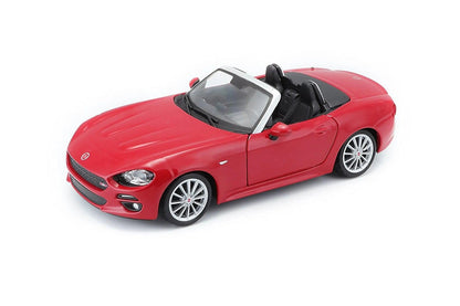 Bburago Fiat 124 Spider 2016 - Red 1:24 Modell - Artexio