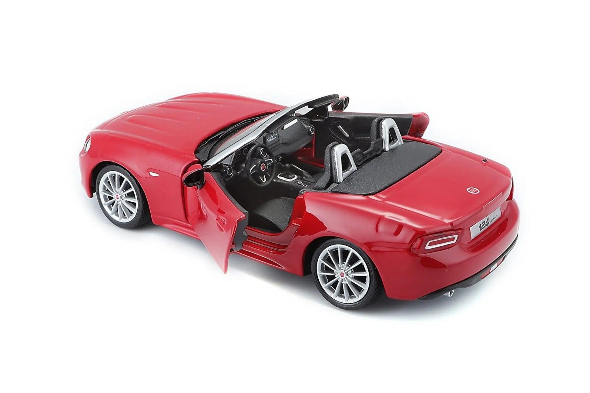 Bburago Fiat 124 Spider 2016 - Red 1:24 Modell - Artexio