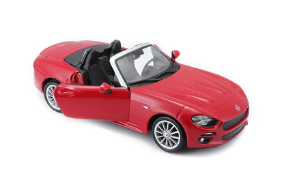 Bburago Fiat 124 Spider 2016 - Red 1:24 Modell - Artexio