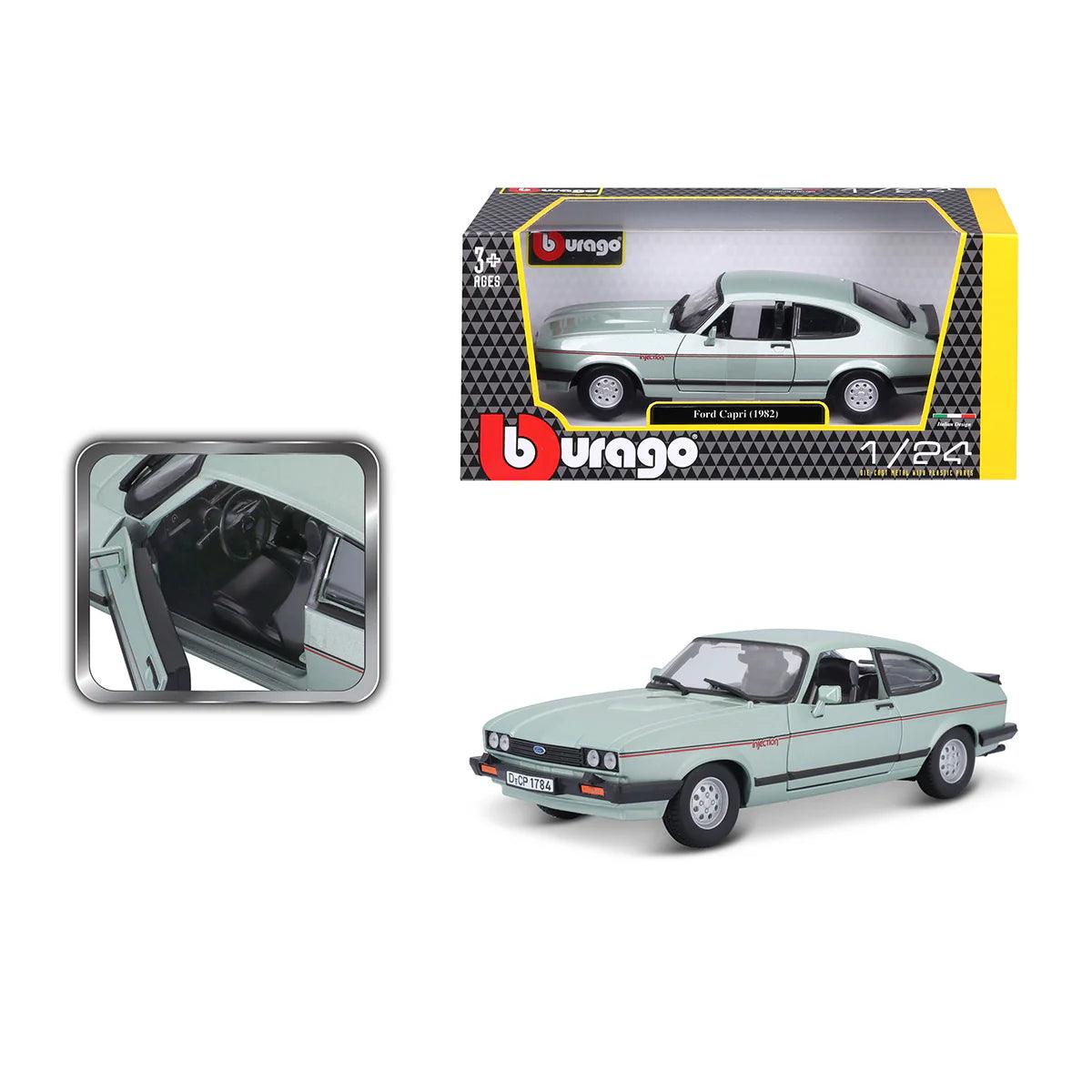 Bburago Ford Capri 1982 - Light Green 1:24 Modell - Artexio