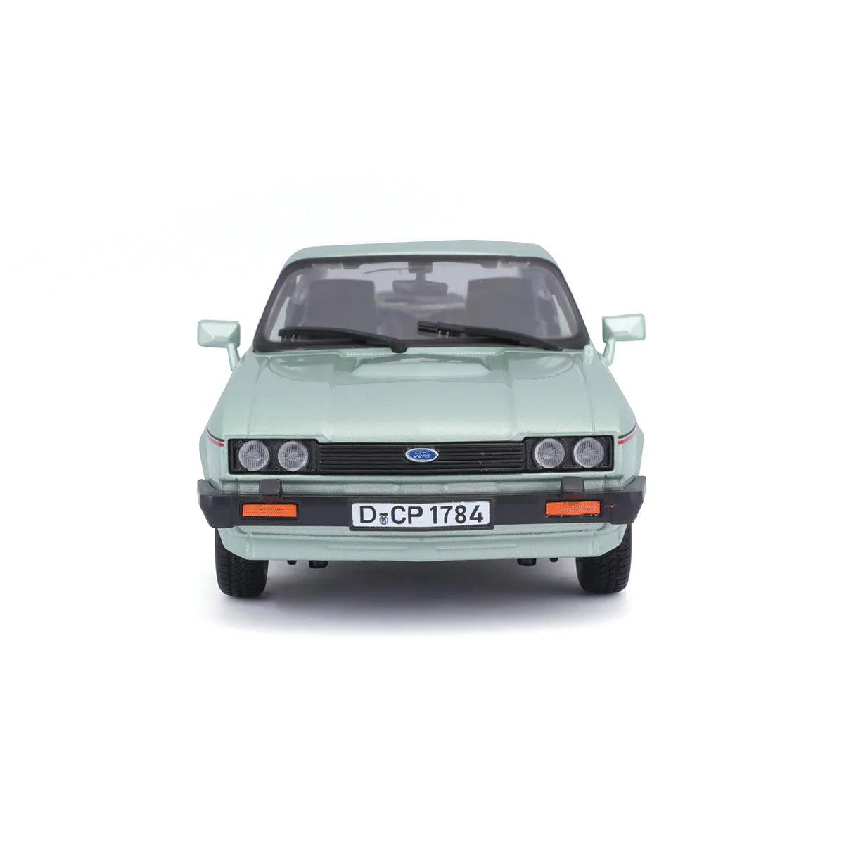 Bburago Ford Capri 1982 - Light Green 1:24 Modell - Artexio