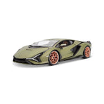 Bburago Lamborghini Sian FKP 37 2019 - Matt Olive Green 1:18 model