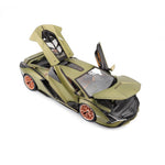Bburago Lamborghini Sian FKP 37 2019 - Matt Olive Green 1:18 model