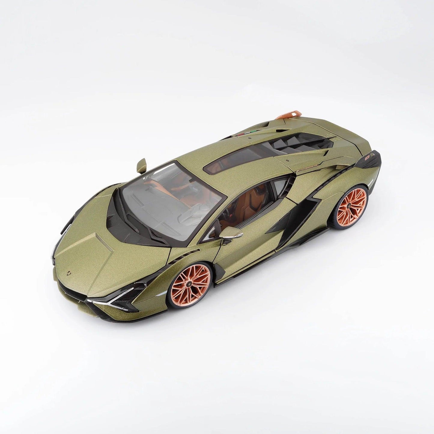 Bburago Lamborghini Sian FKP 37 2019 - Matt Olive Green 1:18 Modell - Artexio