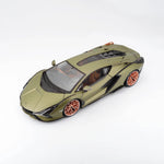 Bburago Lamborghini Sian FKP 37 2019 - Matt Olive Green 1:18 model