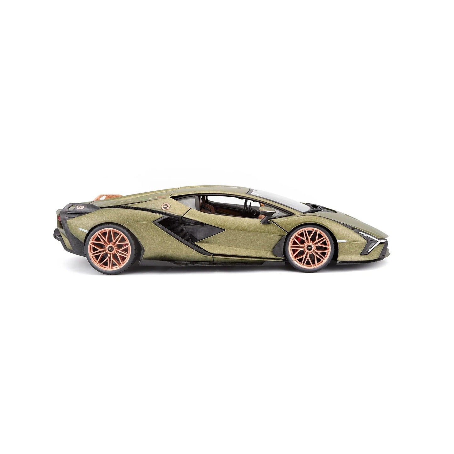 Bburago Lamborghini Sian FKP 37 2019 - Matt Olive Green 1:18 Modell - Artexio