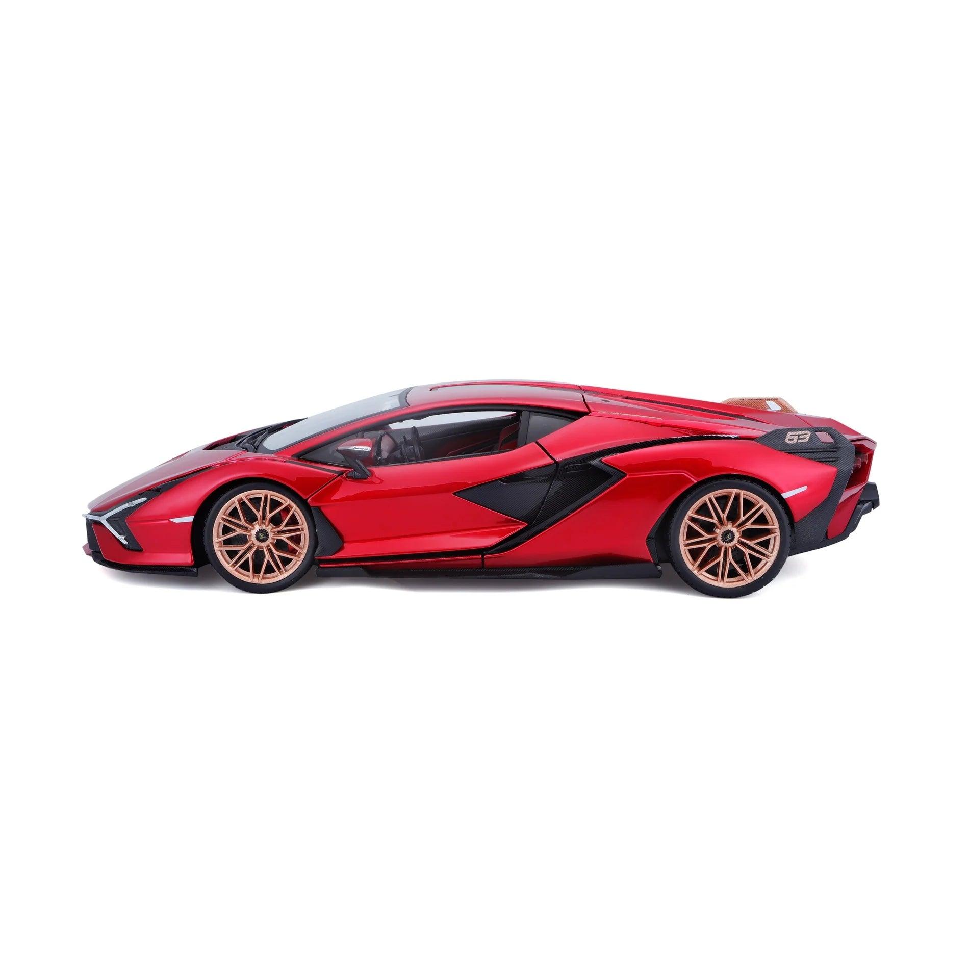 Bburago Lamborghini Sian FKP 37 2019 - Red Metallic 1:18 Modell - Artexio