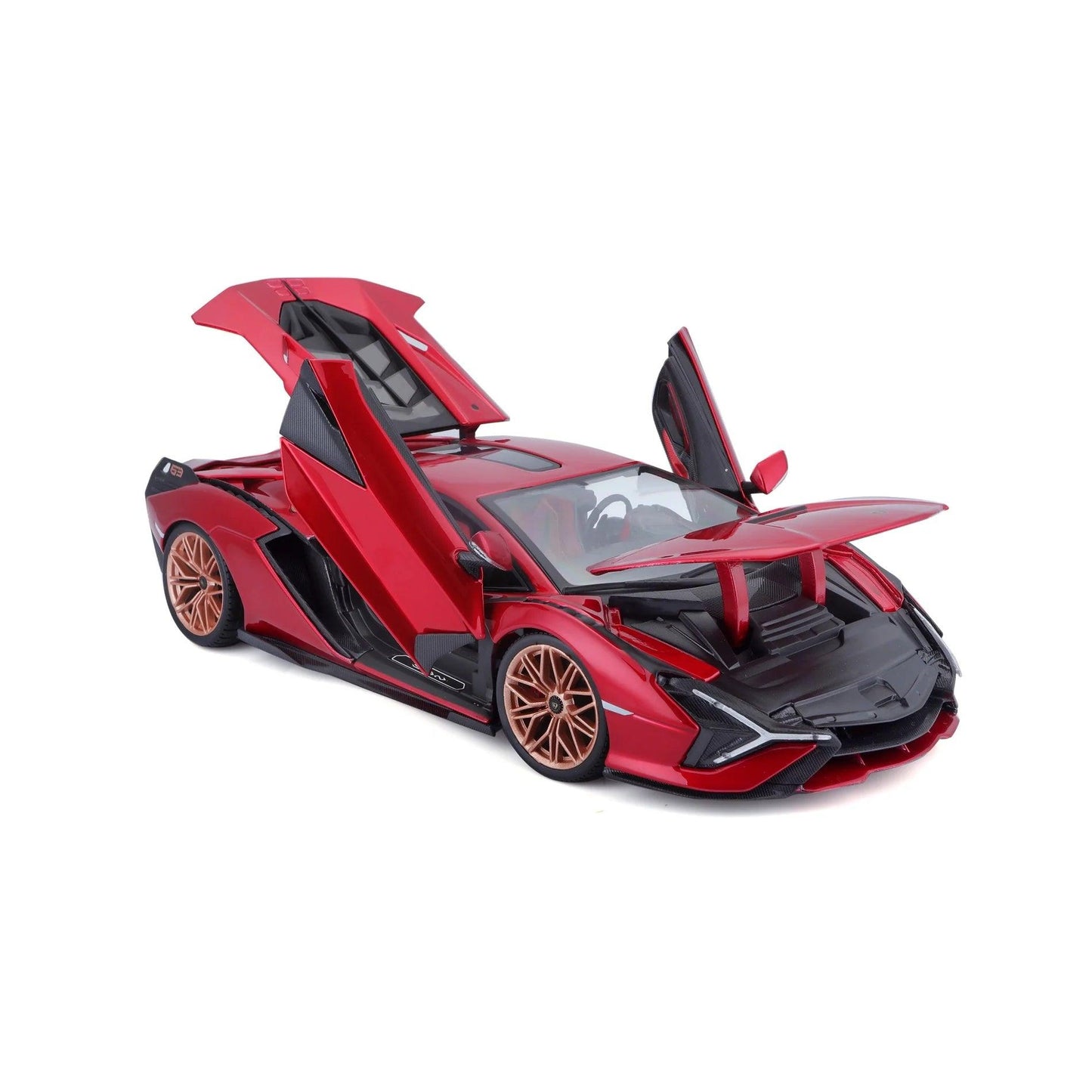 Bburago Lamborghini Sian FKP 37 2019 - Red Metallic 1:18 Modell - Artexio