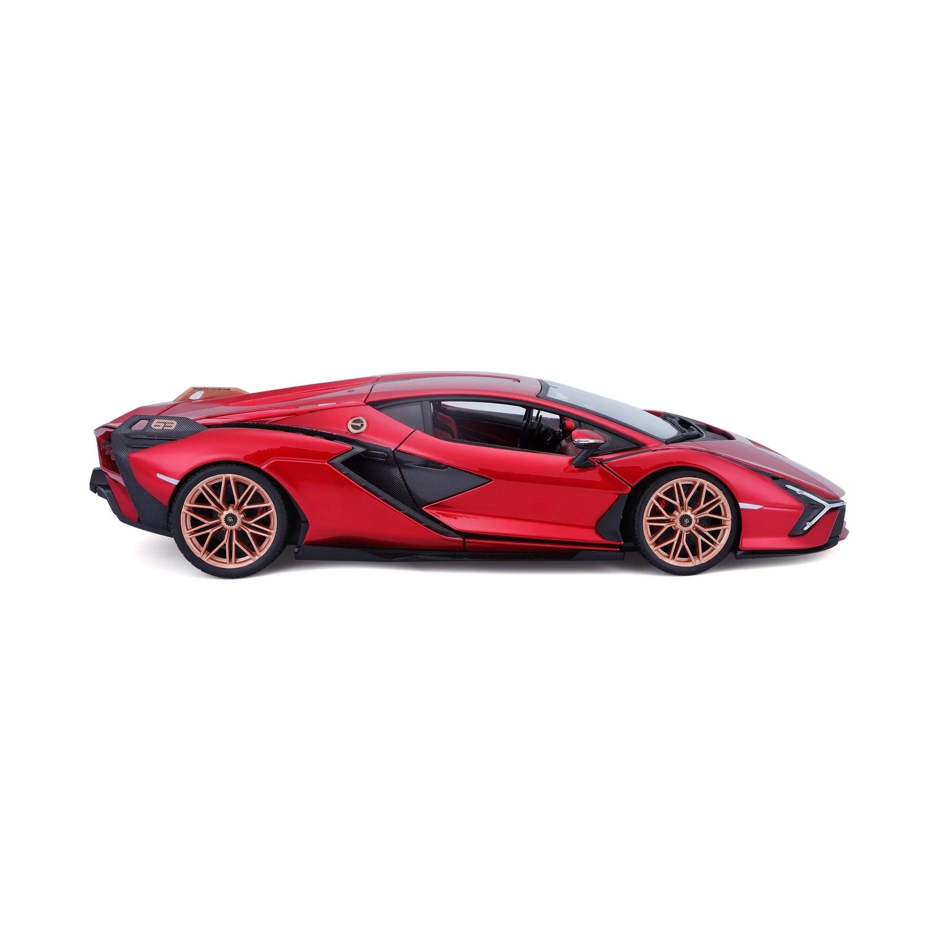 Bburago Lamborghini Sian FKP 37 2019 - Red Metallic 1:18 Modell - Artexio