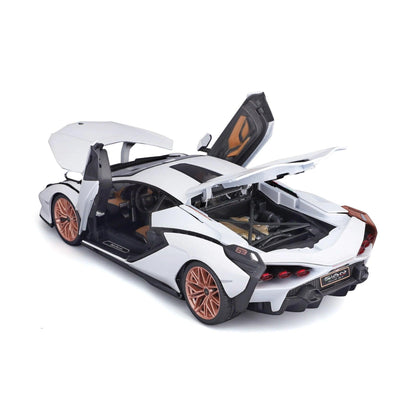 Bburago Lamborghini Sian FKP 37 2019 - White 1:18 Modell - Artexio