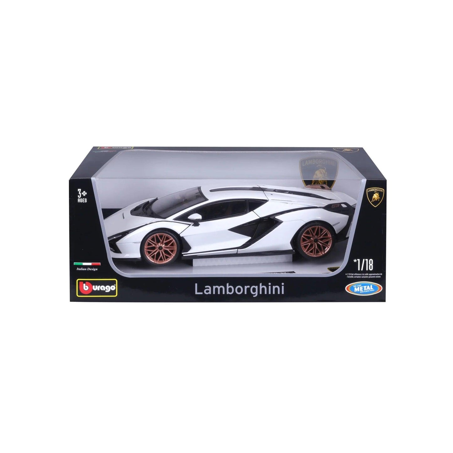 Bburago Lamborghini Sian FKP 37 2019 - White 1:18 Modell - Artexio