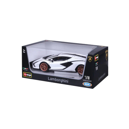 Bburago Lamborghini Sian FKP 37 2019 - White 1:18 Modell - Artexio