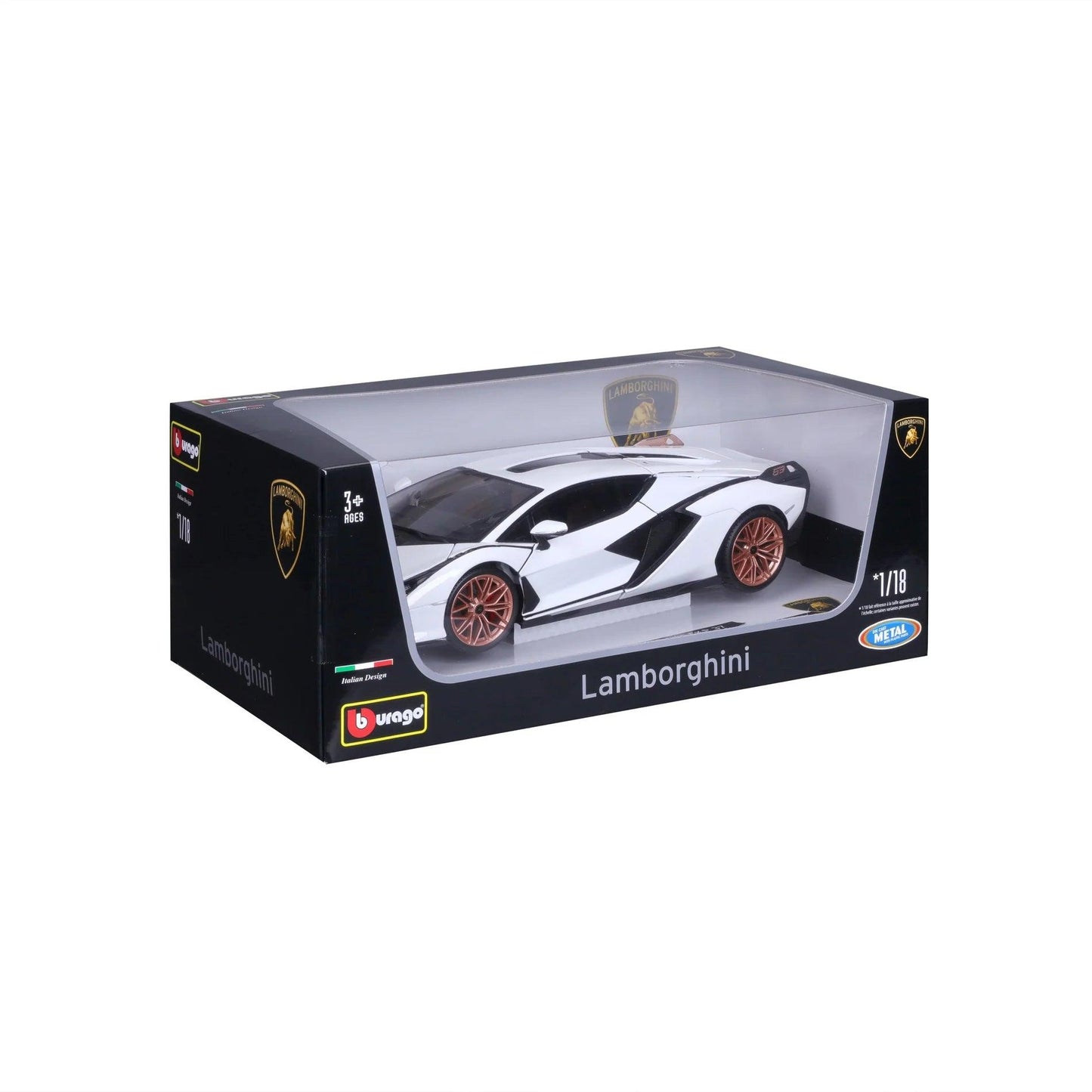 Bburago Lamborghini Sian FKP 37 2019 - White 1:18 Modell - Artexio