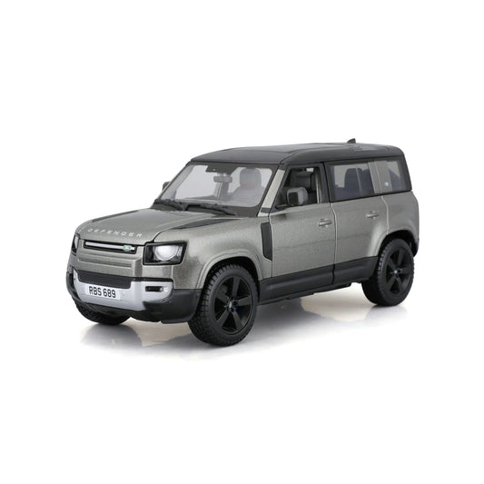 Bburago Land Rover Defender 110 - 4 Door Version - Grey 1:24 Modell - Artexio