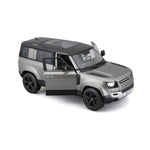 Bburago Land Rover Defender 110 - 4 Door Version - Gray 1:24 model