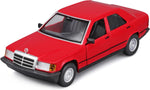Bburago Mercedes Benz 190E 1987 - Red 1:24 Modell