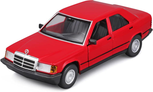 Bburago Mercedes Benz 190E 1987 - Red 1:24 Modell - Artexio