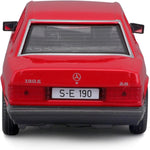 Bburago Mercedes Benz 190E 1987 - Red 1:24 Modell