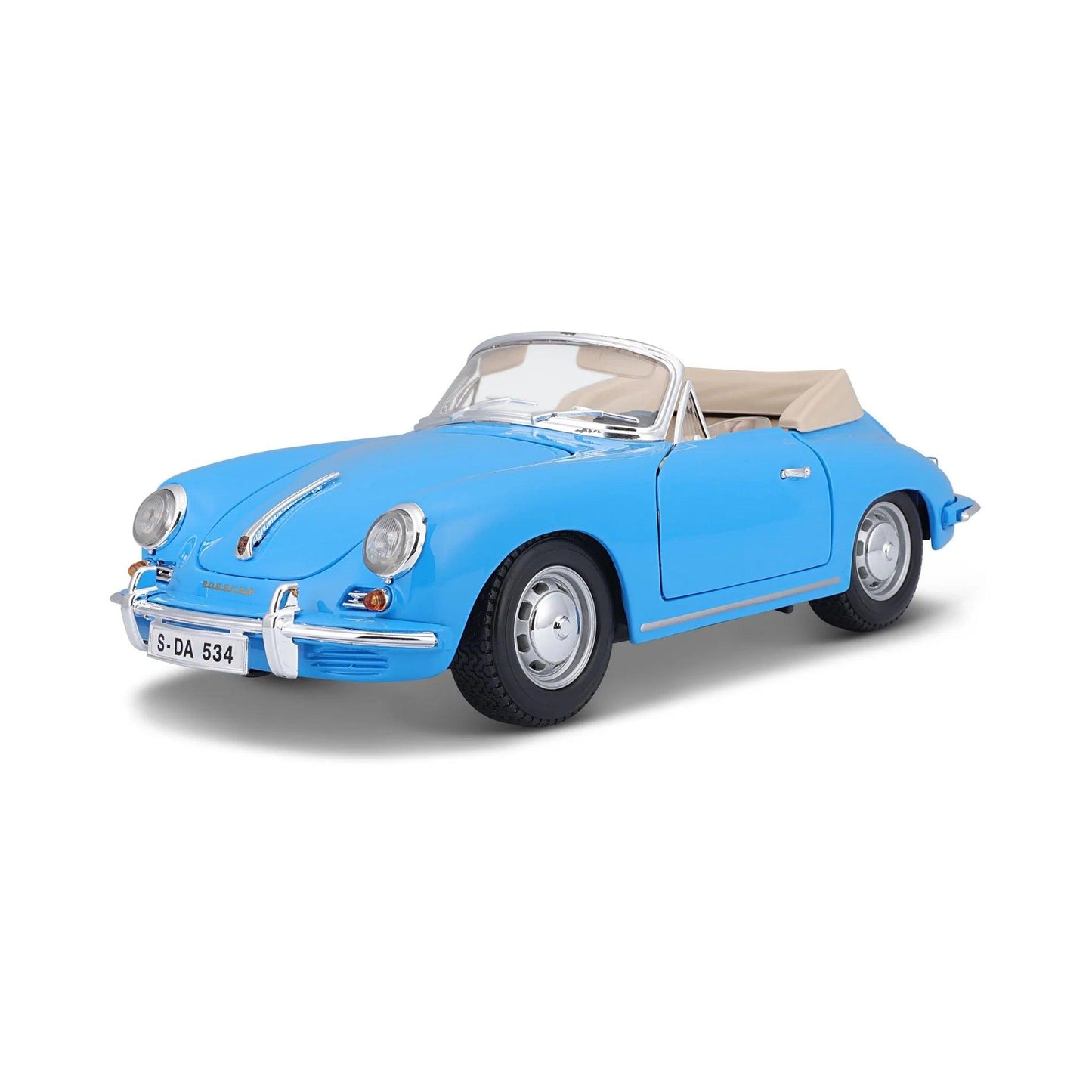 Bburago Porsche 356B Cabriolet 1961 - Blue 1:18 Modell - Artexio