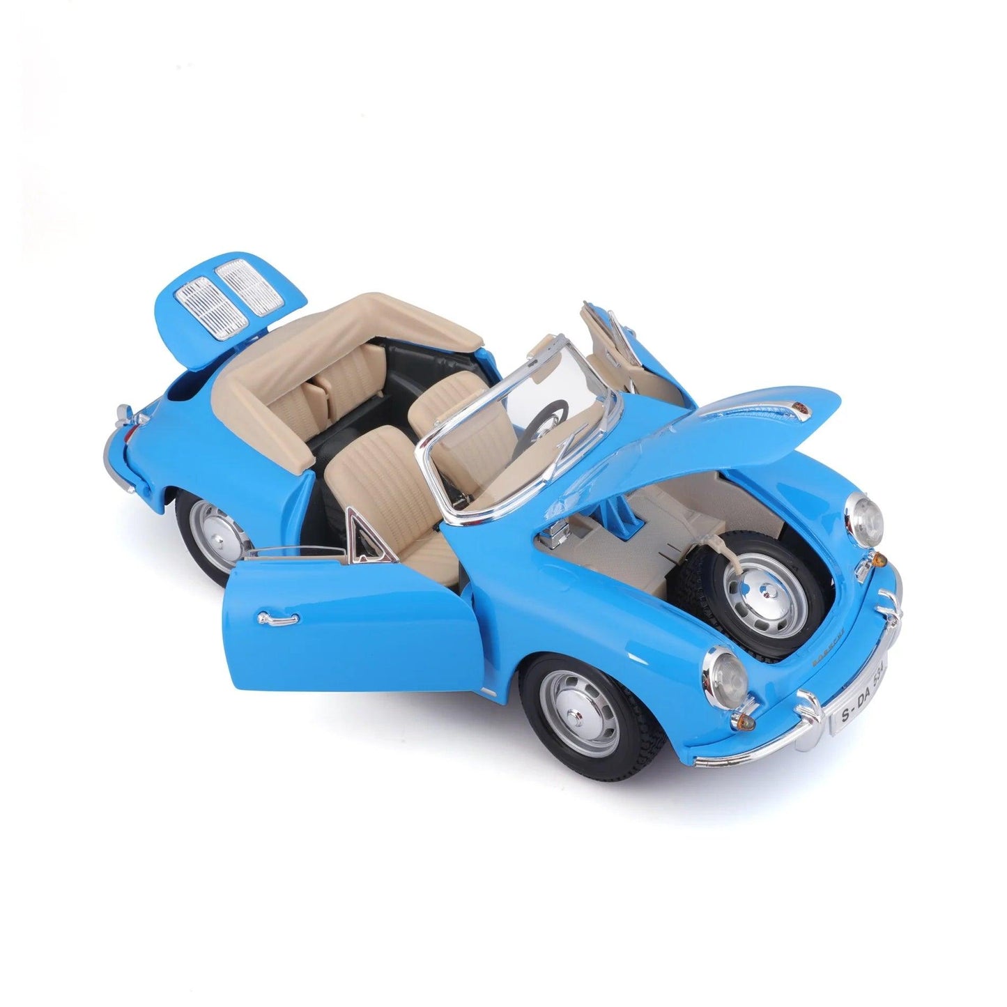 Bburago Porsche 356B Cabriolet 1961 - Blue 1:18 Modell - Artexio