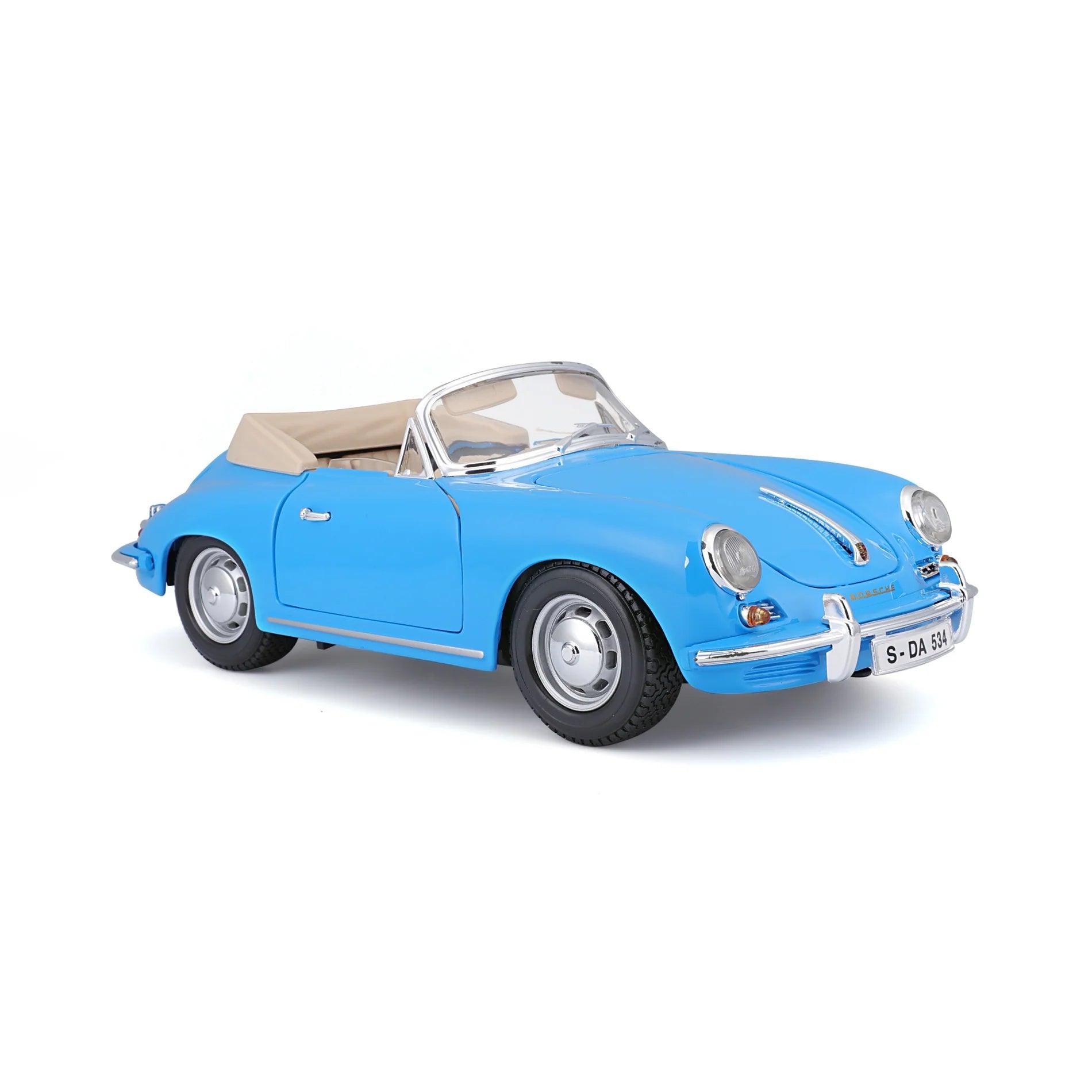 Bburago Porsche 356B Cabriolet 1961 - Blue 1:18 Modell - Artexio