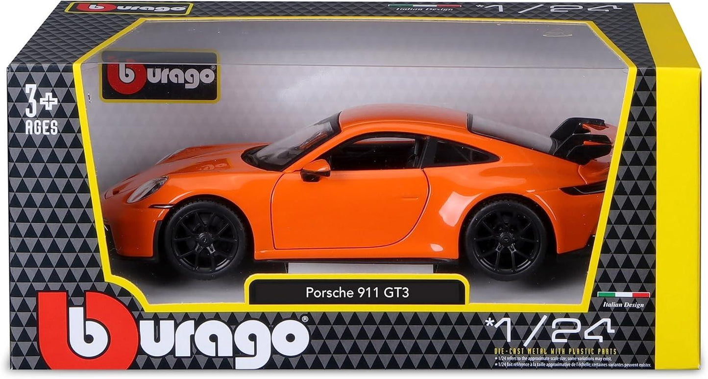 Bburago Porsche 911 GT3 (992) 2021 - Orange 1:24 Modell - Artexio