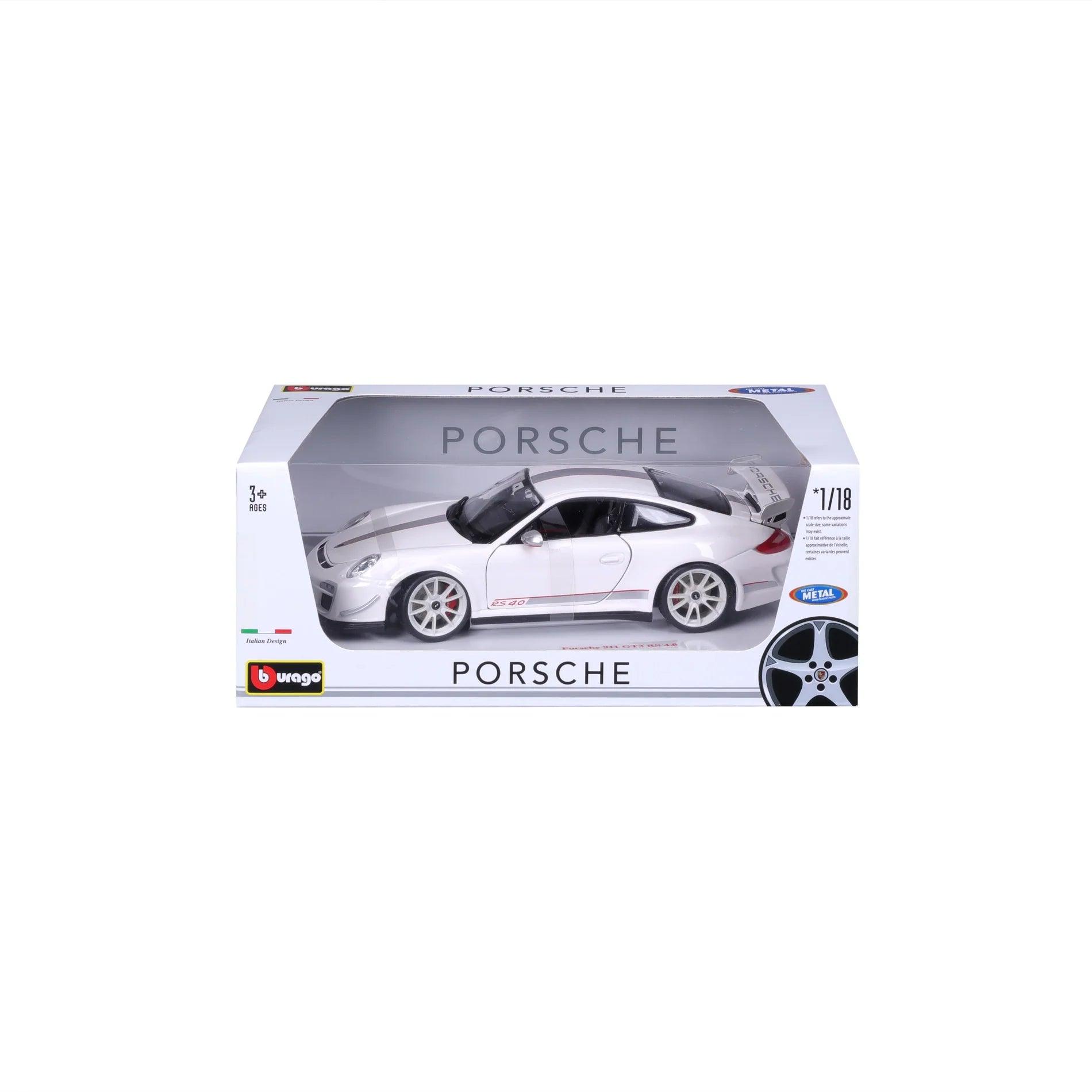 Bburago Porsche 911 GT3 RS 4.0 - White 1:18 Modell - Artexio