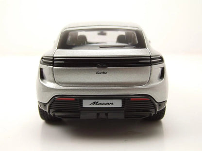 Bburago Porsche Macan 4 Electric 2024 Silver 1:24 Modell