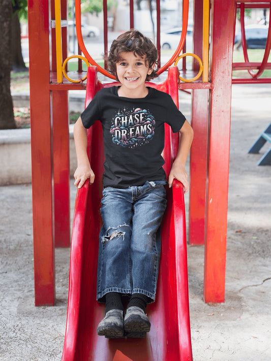 Bio Baumwoll T-Shirt für Kinder "Chase Dreams" - Artexio