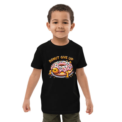 Bio Baumwoll T-Shirt für Kinder "Donut give up" - Artexio