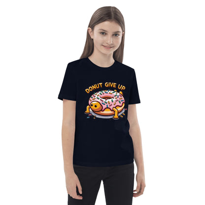 Bio Baumwoll T-Shirt für Kinder "Donut give up" - Artexio