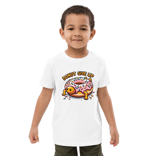 Bio Baumwoll T-Shirt für Kinder "Donut give up" - Artexio