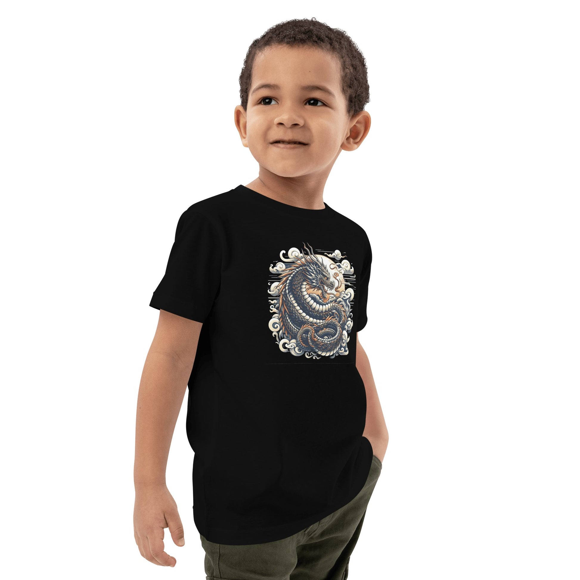 Bio Baumwoll T-Shirt für Kinder "Drache" - Artexio