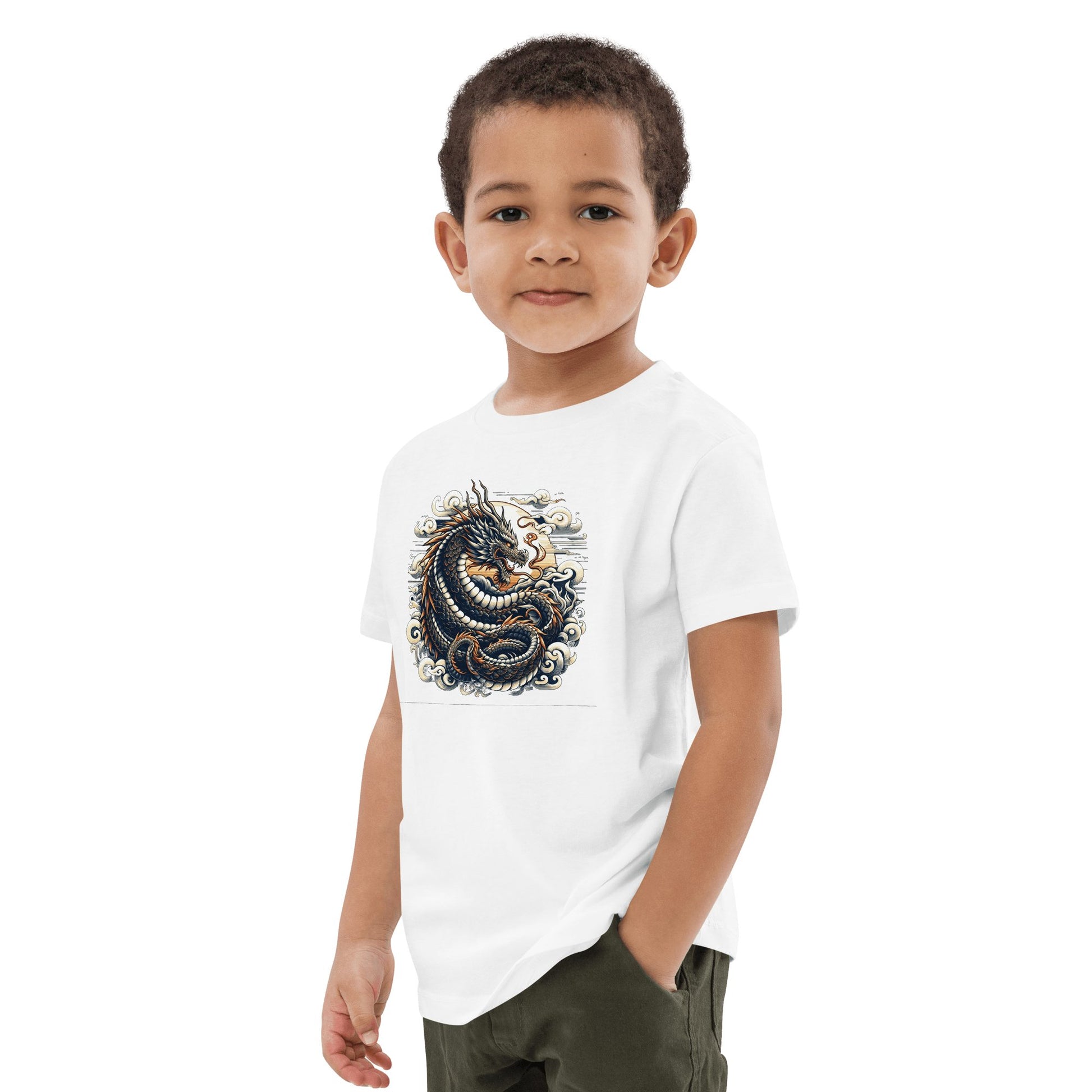 Bio Baumwoll T-Shirt für Kinder "Drache" - Artexio