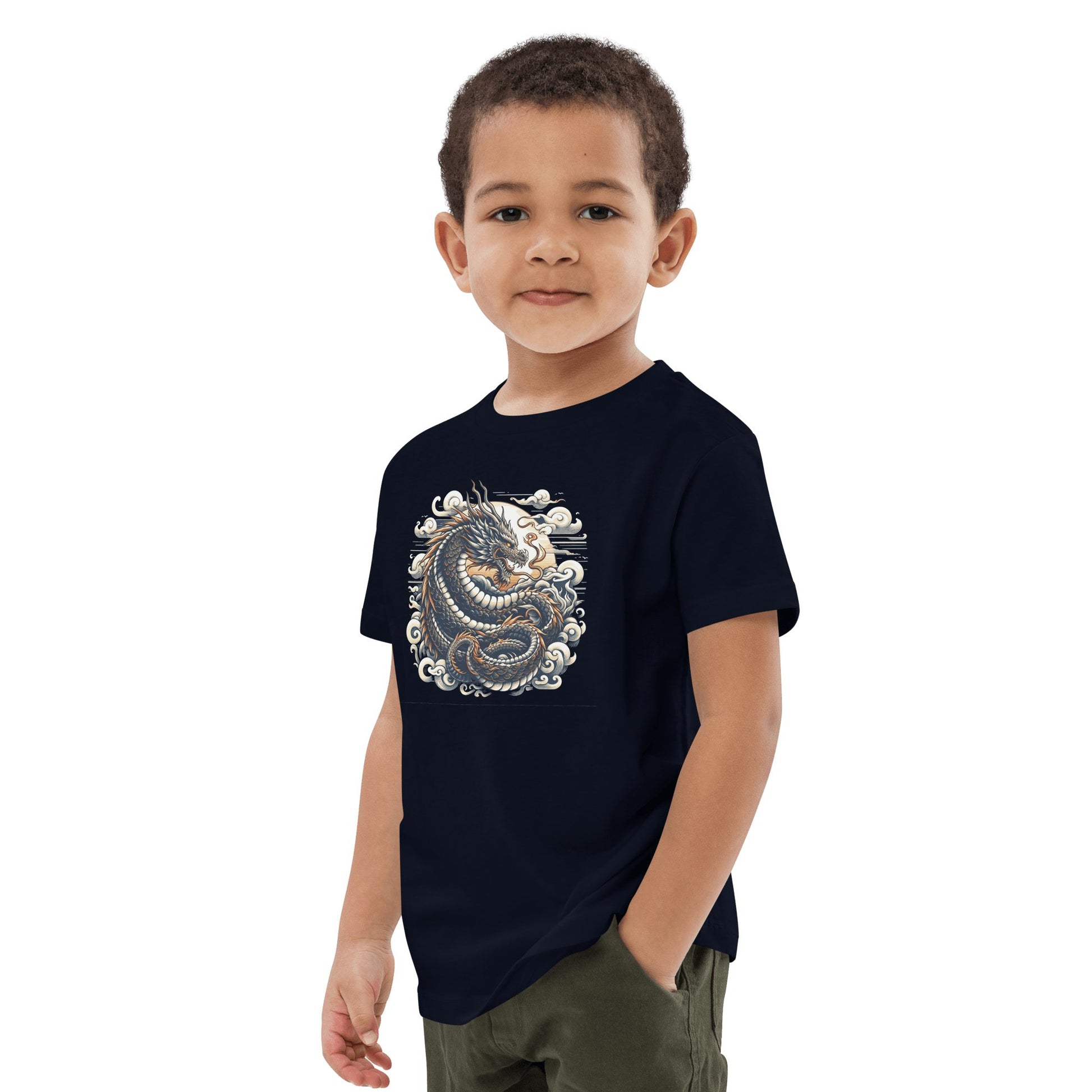 Bio Baumwoll T-Shirt für Kinder "Drache" - Artexio