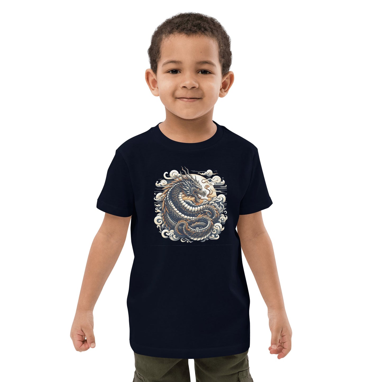 Bio Baumwoll T-Shirt für Kinder "Drache" - Artexio