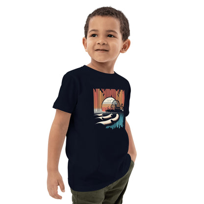 Bio Baumwoll T-Shirt für Kinder "Santa Monica Pier" - Artexio